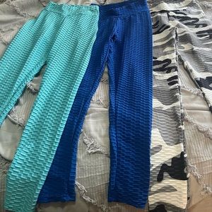 Three pair of workout leggings. Great used condition. All size small.
